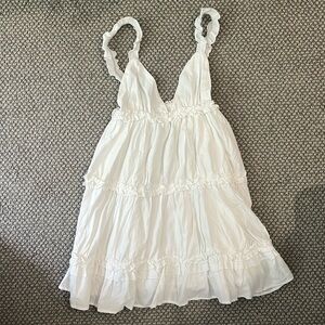 White Flowing Summer Dress Princess Polly